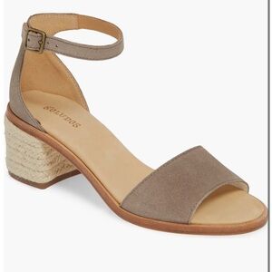 Soludos Capri Espadrille Block Heel Sandal - Blush Nude - Size 7.5